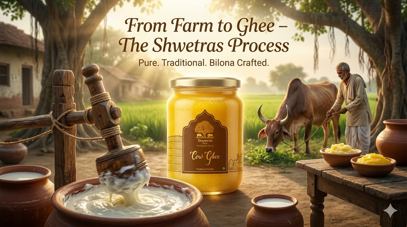 Load video: Shwetras Bilona Desi Ghee Making Process